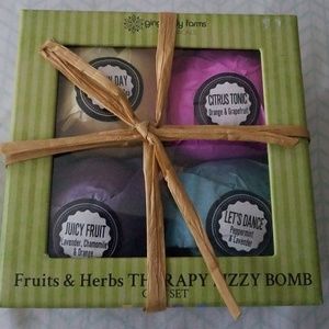 Fruit and Herbs: therapy fizzy bombs,  gift set